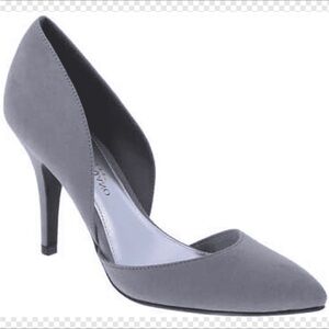 With Tags! Christian Siriano Grey Suede Heels